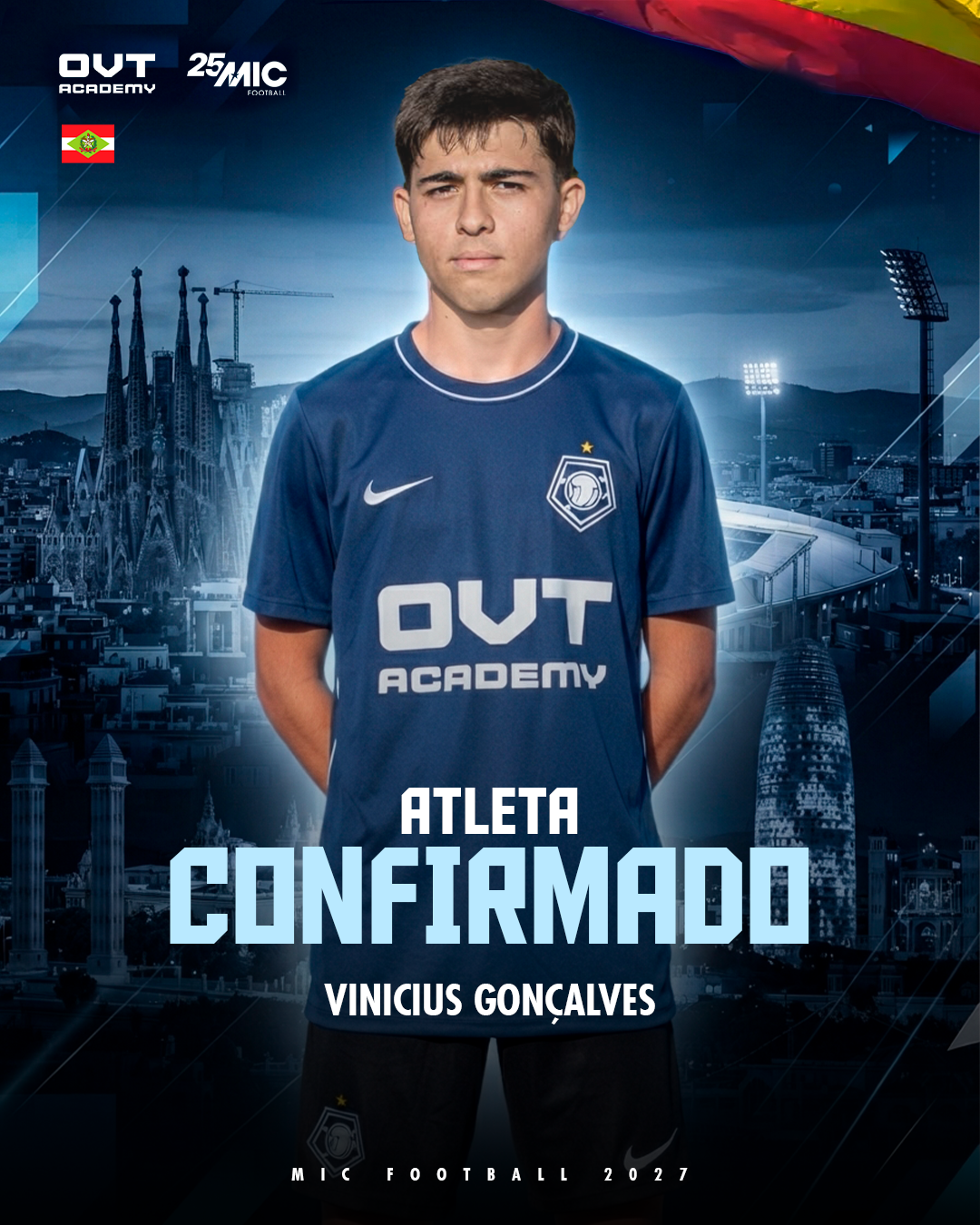 Vinicius Gonçalves, atleta confirmado pela OVT Academy